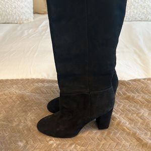 Sam Edelman slip on 20 in high over the knee boots with a 4 in heel.